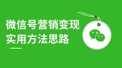 微信号营销变现实用方法思路，朋友圈刷屏裂变（共12节）价值199元-网赚36计
