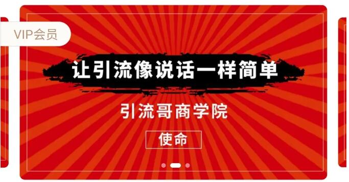 引流哥商学院8期：豆瓣、闲鱼、百度霸屏、微博引流转化的终极法门（价值798元）-网赚36计