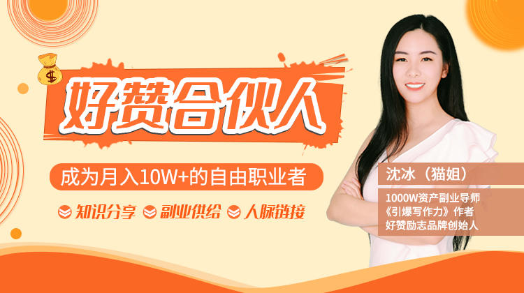 猫姐好赞合伙人：成为月入10W+的自由职业者（9套视频课）-网赚36计