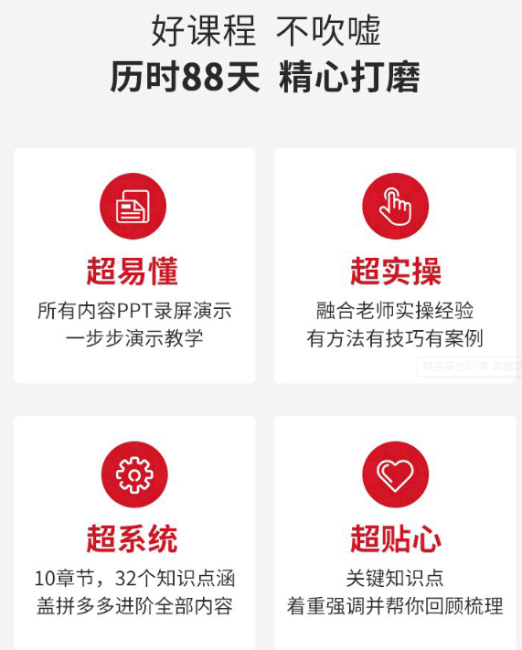 图片[2]-拼多多进阶课 掌握底层规则+活动推广+实操全流程+实战引爆流量-网赚36计