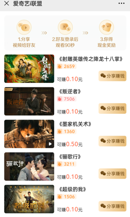 图片[2]-爱奇艺联盟无脑搬砖项目，可配合操作CPS-网赚36计