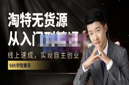 98k学院的淘特无货源线上速成课，从入门到精通，让你最小投入，最高回报-网赚36计
