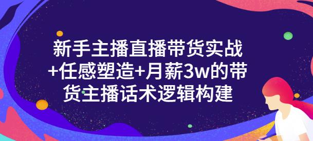 一群宝宝·新手主播直播带货实战+信任感塑造+月薪3w的带货主播话术逻辑构建-网赚36计