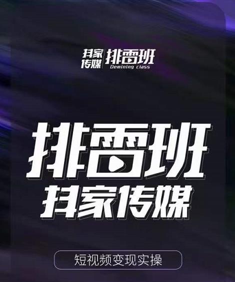 排雷班-短视频带货落地实操课，跟着有结果的人做出有结果的事-网赚36计