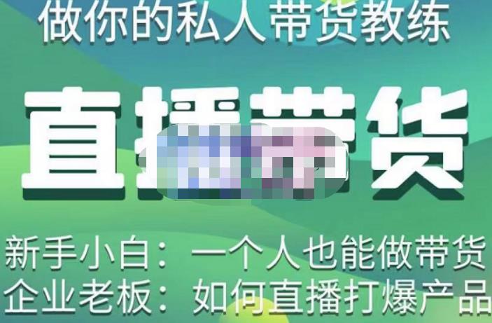 硬核传媒·直播带货(私人教练),实操实战教学,通俗易懂,学完后新手小白一个人也能做带货
