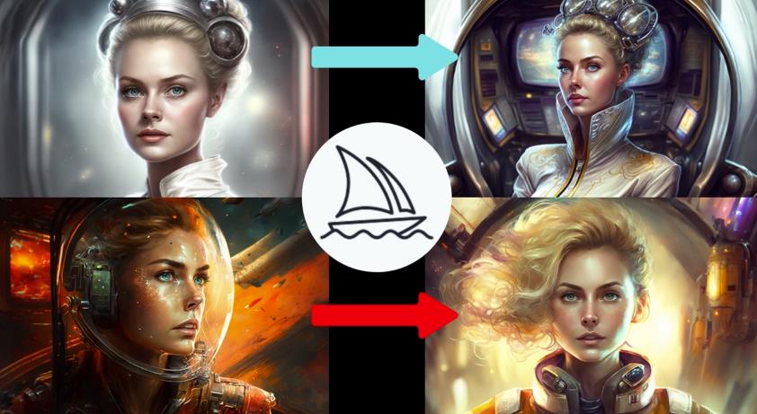 Midjourney V4实现连续性的人物创作：漫画，故事，动画操作教程参数设置-网赚36计