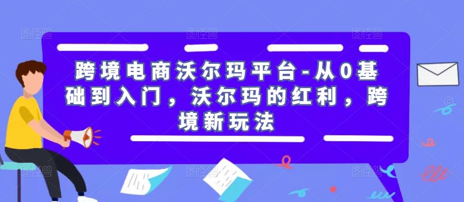 跨境电商沃尔玛平台-从0基础到入门，沃尔玛的红利，跨境新玩法-网赚36计
