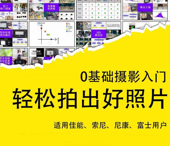 0基础摄影入门，轻松拍出好照片（适用佳能、索尼、尼康、富士用户）-网赚36计