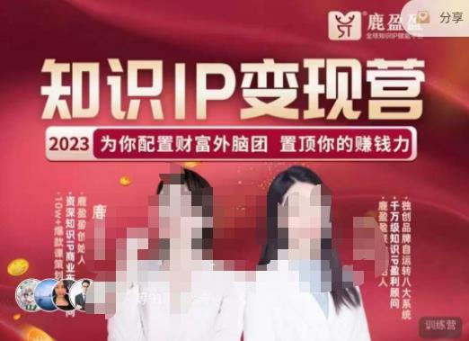 鹿盈盈-知识IP变现实操营,普通人可复制的知识产品落地实操课,带你打通知识IP变现底层逻辑