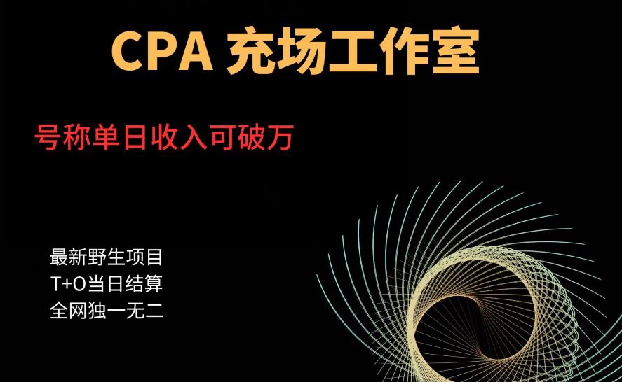cpa充场工作室，号称单日收入10000+（揭秘）-网赚36计