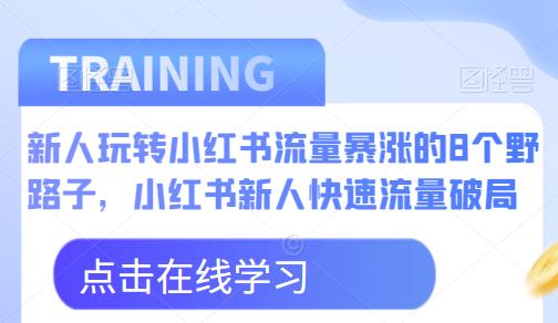 新人玩转小红书流量暴涨的8个野路子，小红书新人快速流量破局-网赚36计