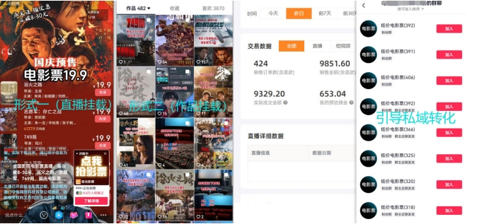 电影票小程序挂载_蹭新电影热度+后续流量延伸【揭秘】-网赚36计