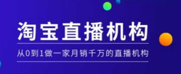 淘宝直播运营实操课【MCN机构】，从0到1做一家月销千万的直播机构-网赚36计