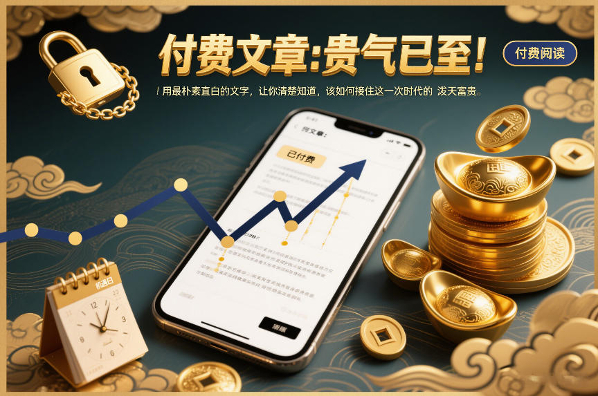 付费文章：贵气已至！用最朴素直白的文字，让你清楚知道，该如何接住这一次时代的泼天富贵-网赚36计