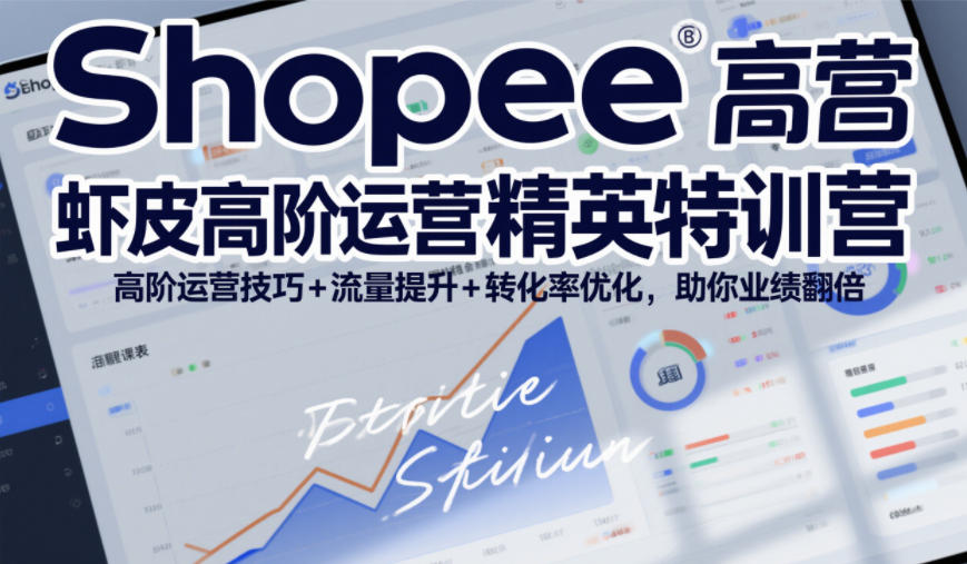 Shopee虾皮高阶运营精英特训营，高阶运营技巧+流量提升+转化率优化，助你业绩翻倍-网赚36计