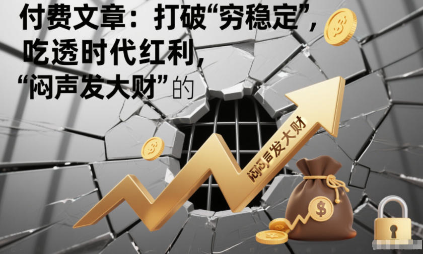 付费文章：打破“穷稳定”，吃透时代红利，“闷声发大财”的终极真谛-网赚36计