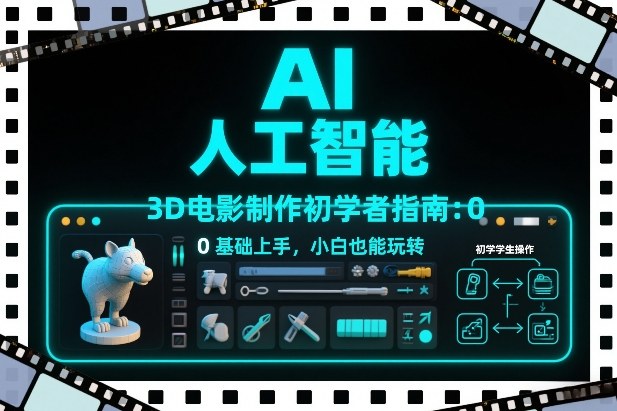 图片[1]-AI人工智能3D电影制作初学者指南：0基础上手，小白也能玩转-网赚36计
