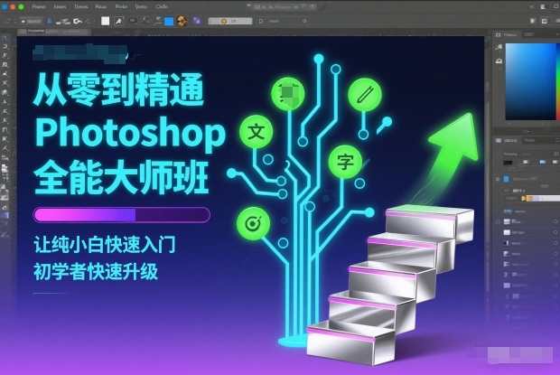 从零到精通Photoshop全能大师班，让纯小白快速入门，初学者快速升级-网赚36计