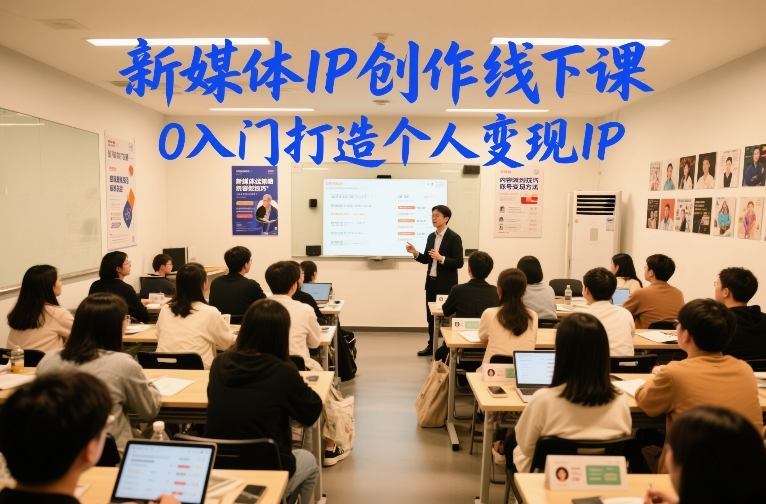 新媒体IP创作线下课，0入门打造个人变现IP-网赚36计