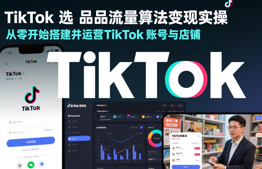 TikTok选品流量算法变现实操，从零开始搭建并运营TikTok账号与店铺-网赚36计