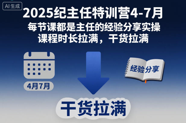 2025纪主任特训营4-7月，每节课都是主任的经验分享实操，课程时长拉满，干货拉满-网赚36计