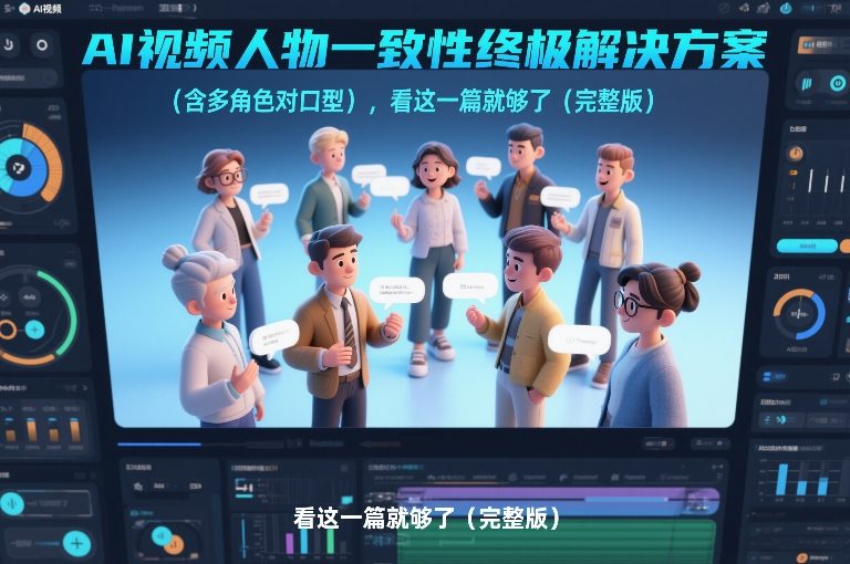 AI视频人物一致性终极解决方案（含多角色对口型），看这一篇就够了（完整版）-网赚36计