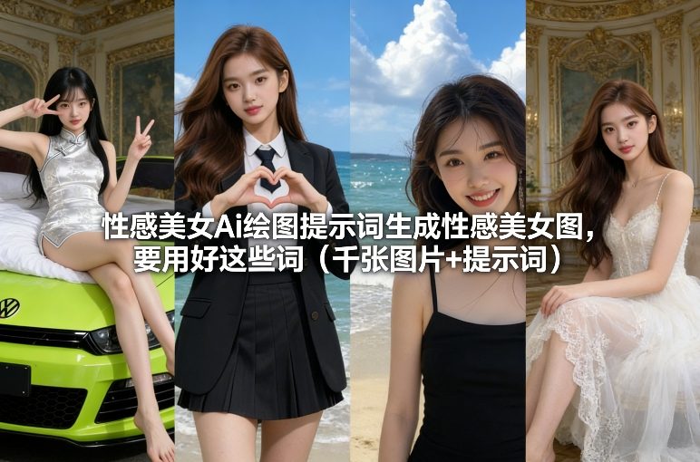 性感美女Ai绘图提示词生成性感美女图，要用好这些词（千张图片+提示词）-网赚36计