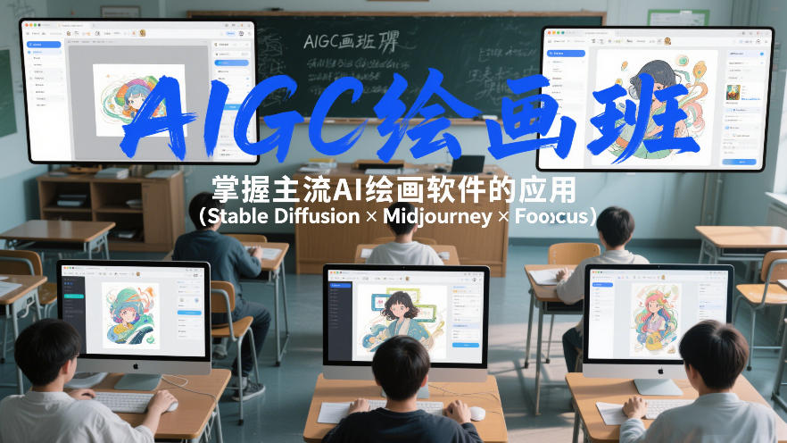 AIGC绘画班，掌握主流Ai绘画软件的应用（Stable Diffusion x Midjourney x Fooocus）-网赚36计