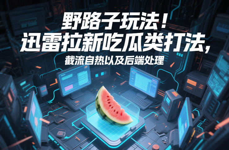 野路子玩法!迅雷拉新吃瓜类打法,截流自热以及后端处理-网赚36计