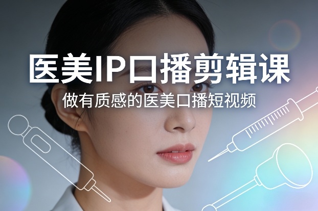 医美IP口播剪辑课，做有质感的医美口播短视频-网赚36计