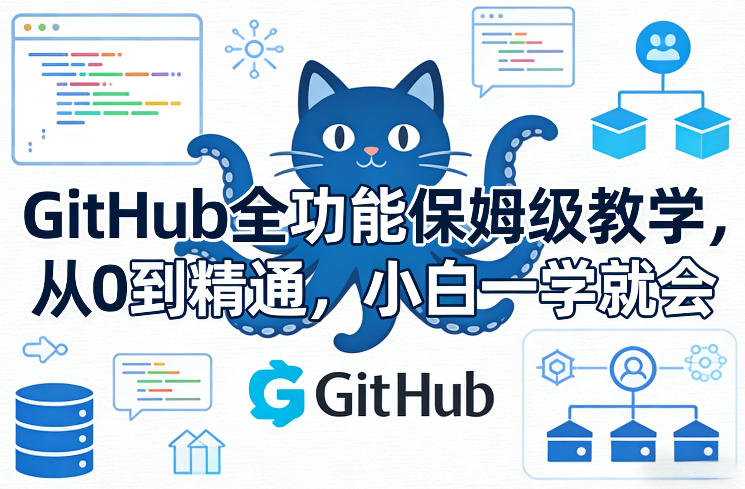 GitHub全功能保姆级教学，从0到精通，小白一学就会-网赚36计