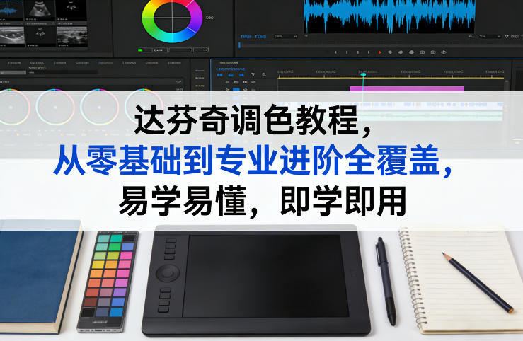 达芬奇调色教程,从零基础到专业进阶全覆盖,易学易懂,即学即用-网赚36计