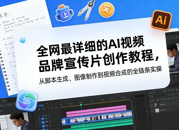 全网最详细的AI视频品牌宣传片创作教程，从脚本生成、图像制作到视频合成的全链条实操-网赚36计