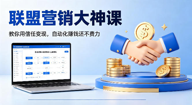 联盟营销大神课，教你用信任变现，自动化賺钱还不费力【原创双语字幕】-网赚36计