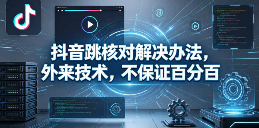 抖音跳核对解决办法，外来技术，不保证百分百-网赚36计