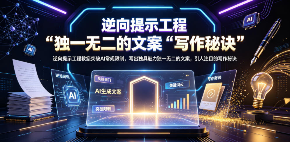 逆向提示工程教您突破AI常规限制,写出独具魅力独一无二的文案,引人注目的写作秘诀【原创双语字幕】-网赚36计