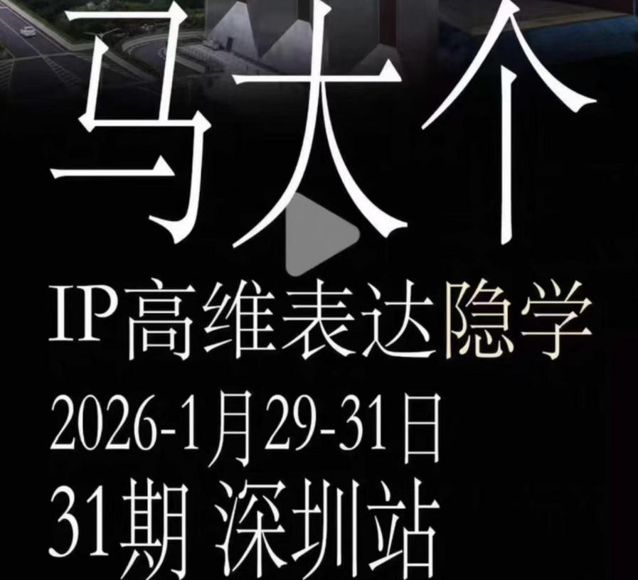 马大个《IP高维表达》全套12800线下大课笔记,手把手教你打造个人IP-网赚36计