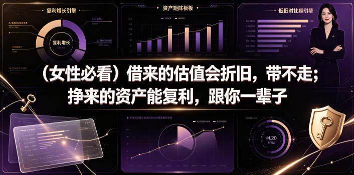付费文章：（女性必看）借来的估值会折旧，带不走；挣来的资产能复利，跟你一辈子-网赚36计