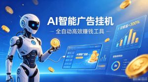 AI智能广告挂G，在家自动賺收益，全程无需人工操作、不用直播、不用拉人【揭秘】-网赚36计