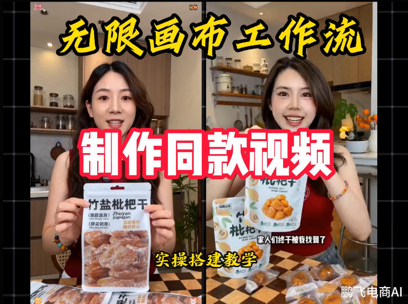 无限画布工作流一键复刻爆款带货视频,实操搭建,操作简单-网赚36计