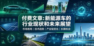 付费文章：新能原车的行业现状和未来展望-网赚36计