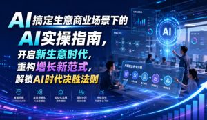AI搞定生意商业场景下的AI实操指南，开启新生意时代，重构增长新范式，解锁AI时代决胜法则【文档】-网赚36计