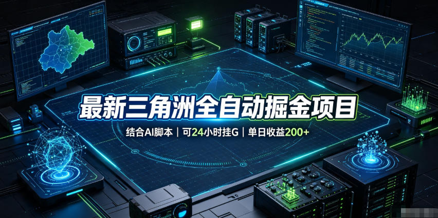 最新三角洲全自动掘金项目,结合AI脚本,可24小时挂G,单日收益200+【揭秘】-网赚36计