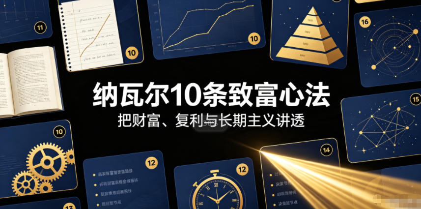 付费文章：纳瓦尔10条致富心法-网赚36计