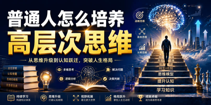 公众号付费文章:普通人怎么培养高层次思维-网赚36计