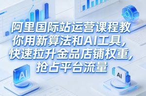 阿里国际站运营课程，教你用新算法和AI工具，快速拉升金品店铺权重，抢占平台流量（更新2026年08月）-网赚36计