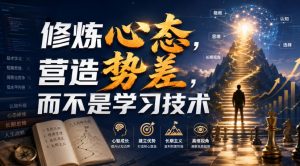 付费文章：修炼心态，营造势差，而不是学习技术-网赚36计