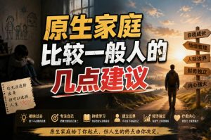 付费文章：给原生家庭比较一般人的几点建议-网赚36计