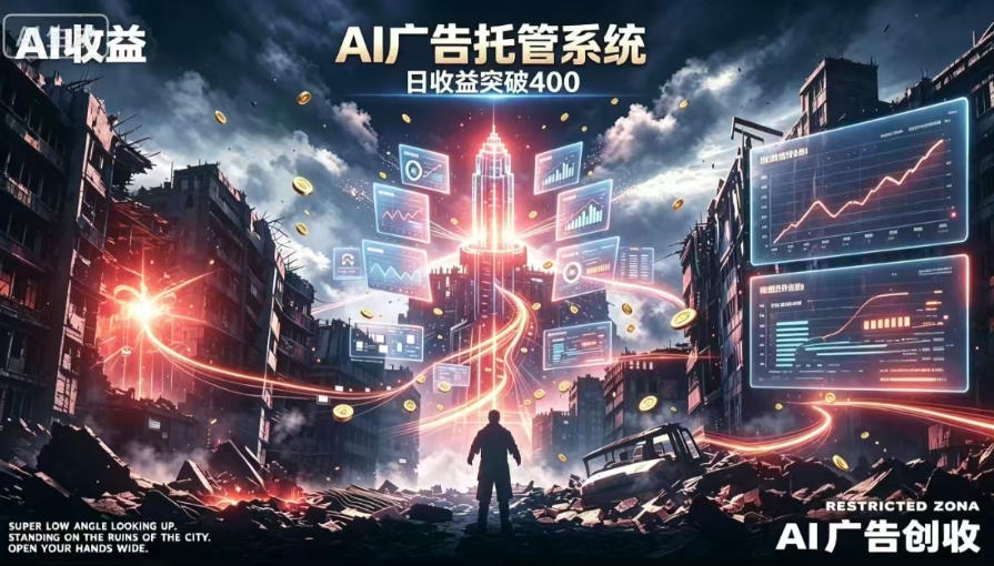 AI智能广告，全自动化运行，单日可达400+，小白新手0基础上手【揭秘】-网赚36计