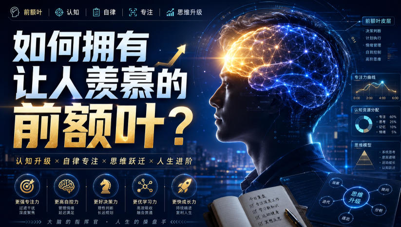 付费文：如何拥有让人羡慕的前额叶？-网赚36计